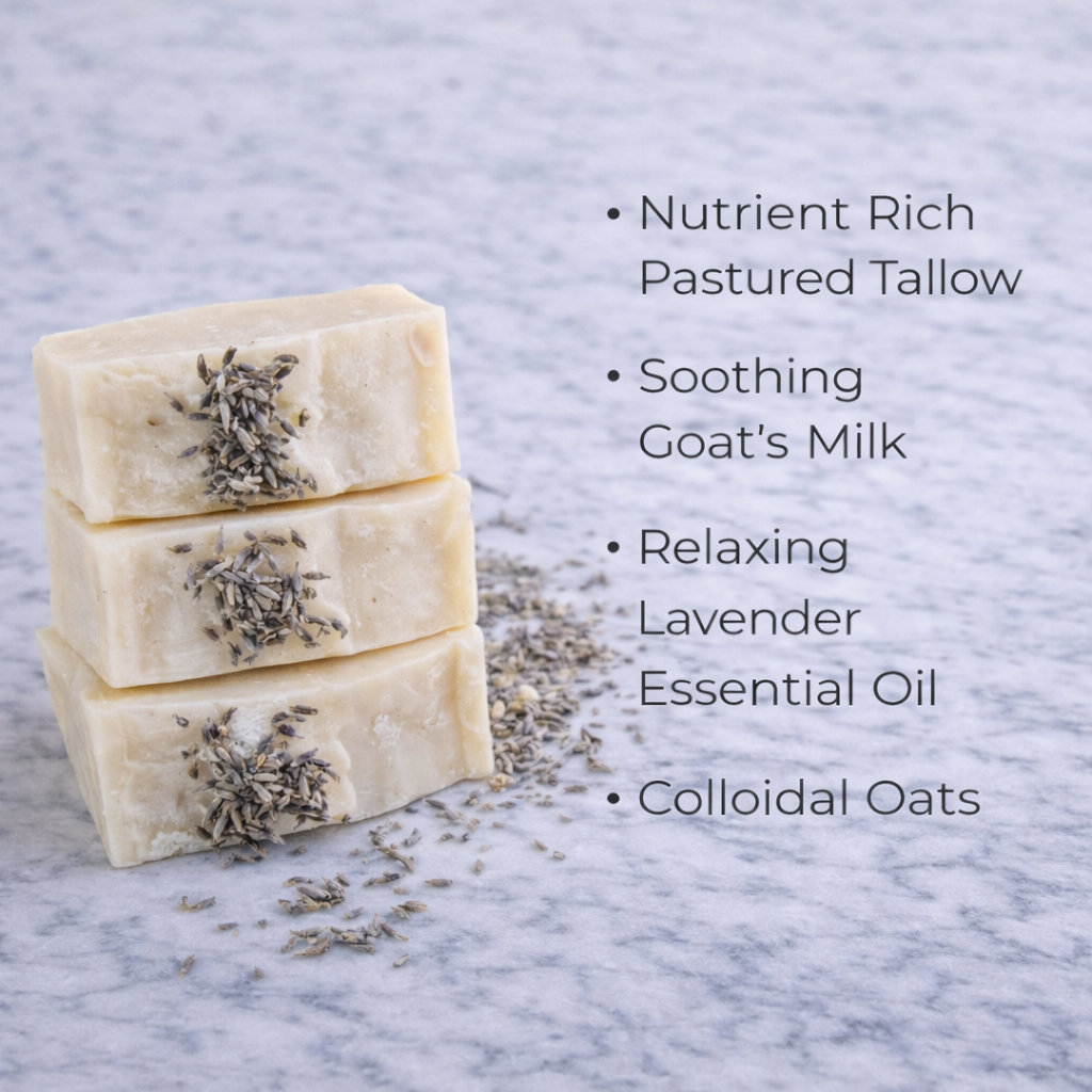 Lavender + Oat Tallow + Goat's Milk Soap