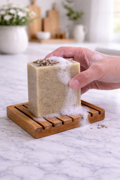 Cedarwood + Fir Needle Tallow + Goat's Milk Soap