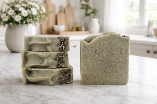 Cedarwood + Fir Needle Tallow + Goat's Milk Soap